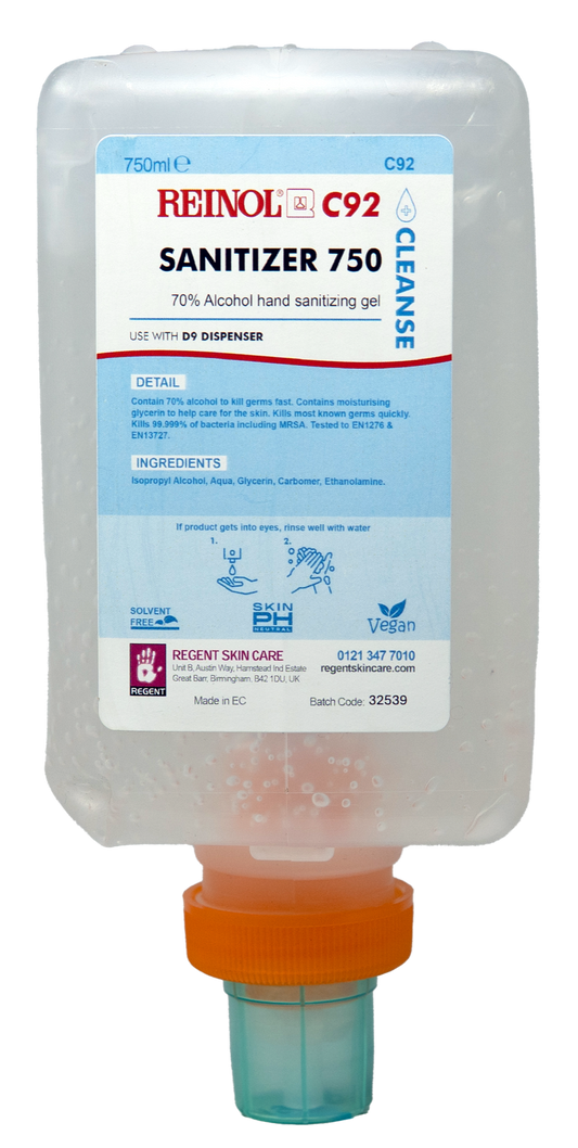 Regent C92 70% Alcohol Hand Sanitiser Gel 750ml