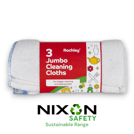 Rochley Jumbo Cleaning Cloths Pack of 3