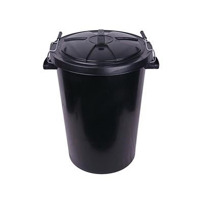 Robert Scott 90 Litre Black Hardwearing Dustbin