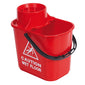 Robert Scott Professional 15 Litre Mop Bucket Colour Coded - Recycled Plastic