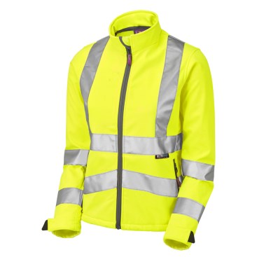 Leo Honeywell SJL01 EcoViz Womens Softshell Jacket - ISO 20471 Class 2