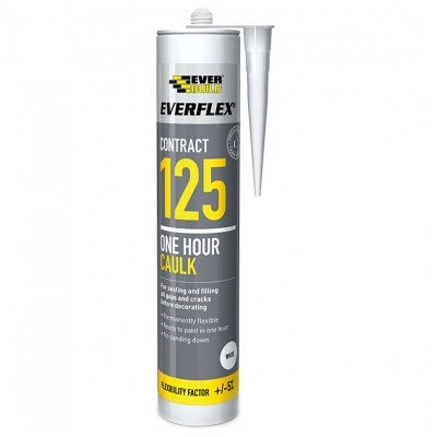 Everbuild C3 125 One Hour White Caulk 300ml