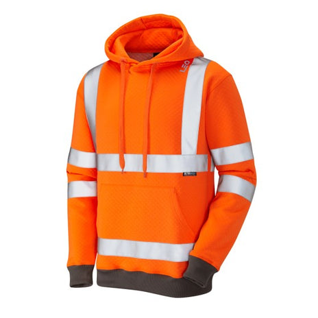 Leo Goodleigh SS04 EcoViz Hooded Sweatshirt - ISO 20471 Class 3