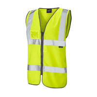 Leo Rumsam W02 EcoViz Zipped Waistcoat with ID Pocket - ISO 20471 Class 2