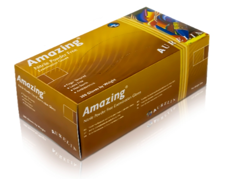 Aurelia Amazing 2.2Mil Nitrile Pf Glove Box Of 300