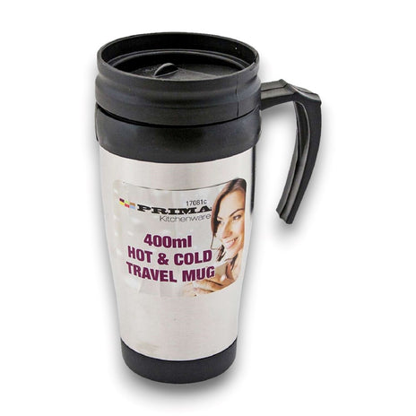 Prima Hot & Cold Steel Travel Mug 400ml