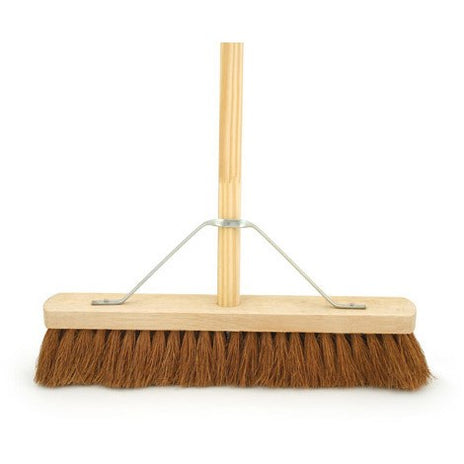 Platform Broom Soft Coco 18" C/W Handle