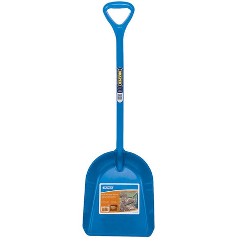 Draper Heavy Duty Polypropylene Snow/Grit Shovel Blue