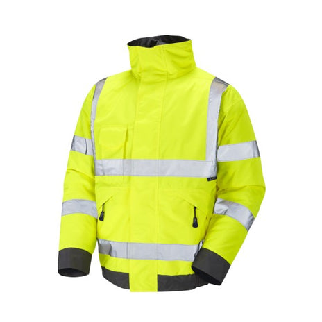 Leo Chivenor J01 EcoViz 4K Baffle Lined Bomber Jacket - ISO 20471 Class 3
