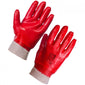 Supertouch Pvc Full Dip Knit Wrist Glove - XL