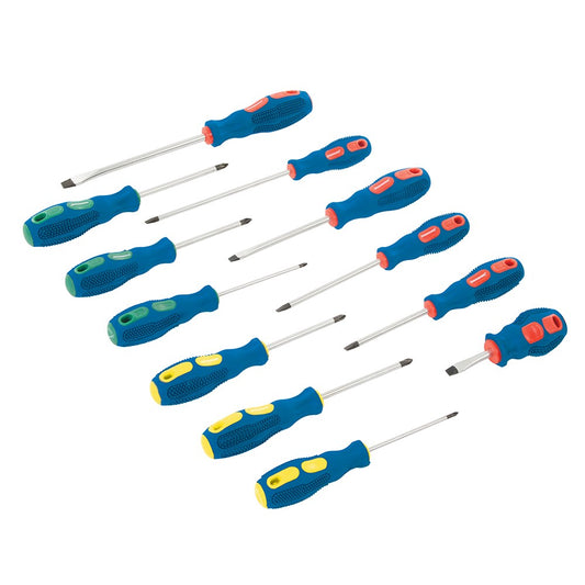 Silverline Softgrip Screwriver Set 12 Piece
