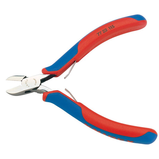 Knipex 77 22 115 Full Flush Electronics Diagonal Cutters, 115mm