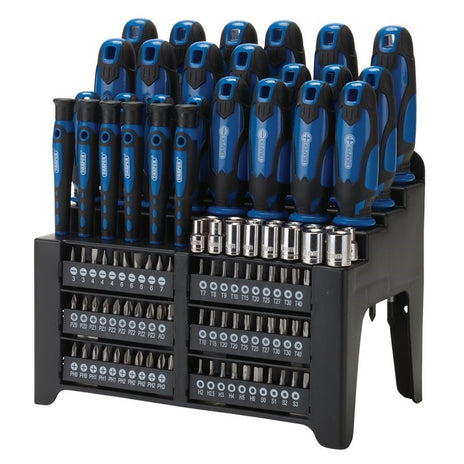 Draper Screwdriver And Bit Set, Blue (103 Piece)