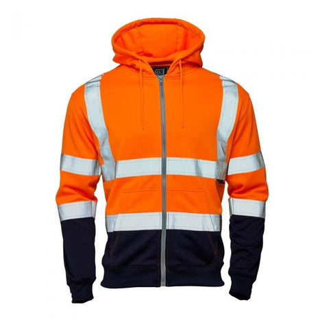 Supertouch Hi-Vis Two-Tone Zipped Hoodie