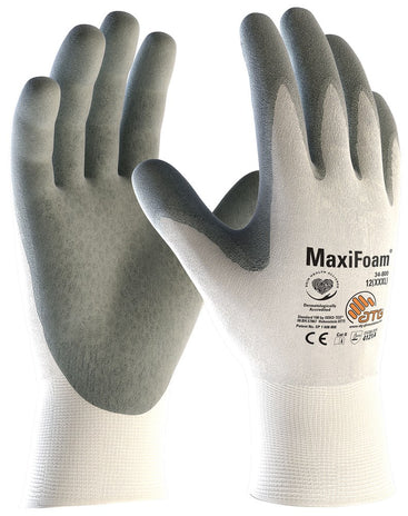 Atg Maxiflex Foam Nirtile Palm Coated Glove