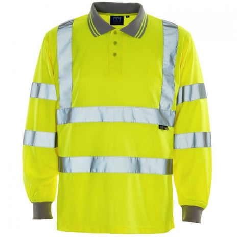 Supertouch Hi-Vis Long Sleeve Polo Shirt