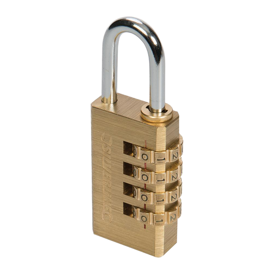 Silverline Brass Combination Padlock