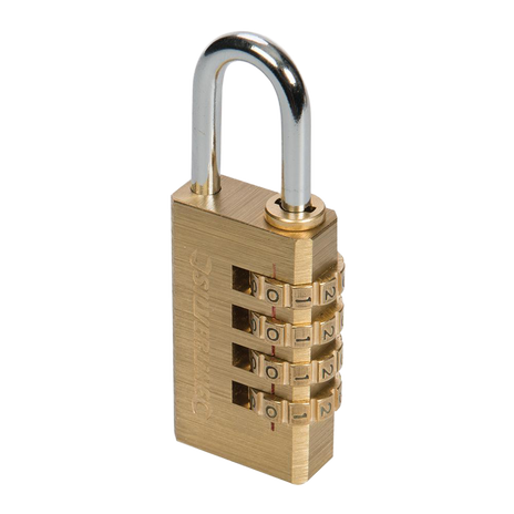 Silverline Brass Combination Padlock