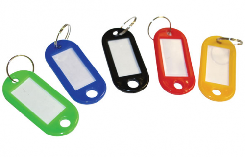 Key Tags Assorted Colours Pack Of 50