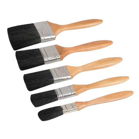 Silverline Premium Mixed Bristle Paint Brush Set 5 Piece