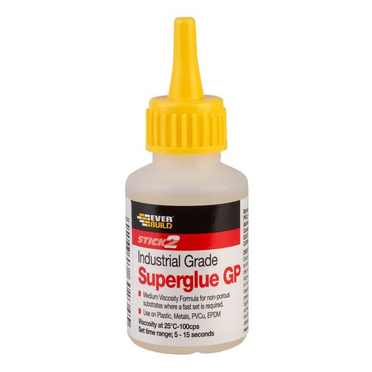 Everbuild Stick 2 Industrial Grade Superglue Gp 50G