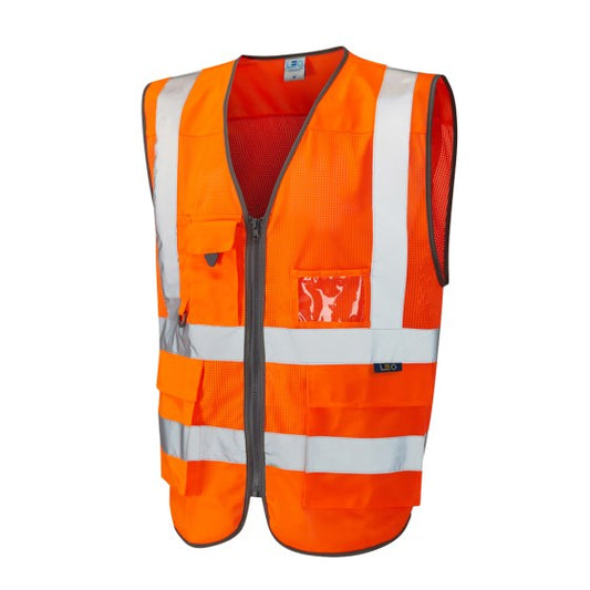 Leo Cobbaton W20 EcoViz Mesh Superior Waistcoat - ISO 20471 Class 2