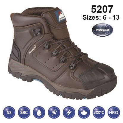 Himalayan Brown Waterproof Safety Boot S3