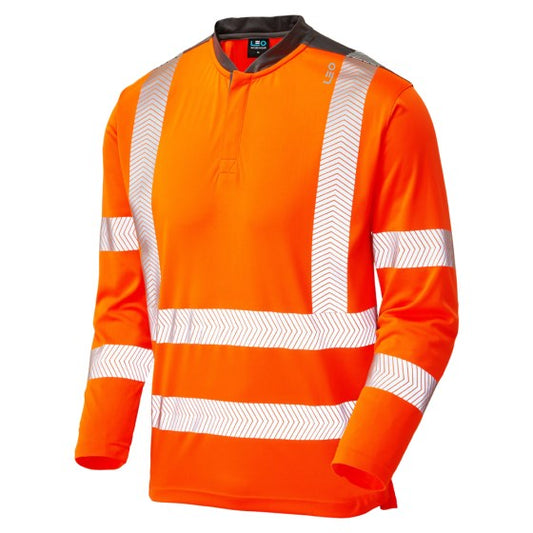 Leo Watermouth T13 EcoViz COOLMAX High Performance Sleeved T-Shi - ISO 20471 Class 3