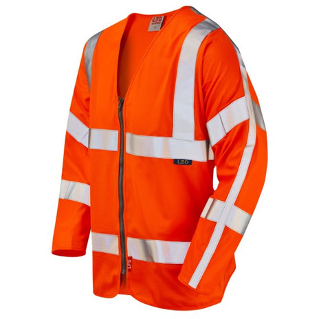 Leo Merton S15 EcoViz LFS Zipped Sleeved Waistcoat (EN 14116) - ISO 20471 Class 3