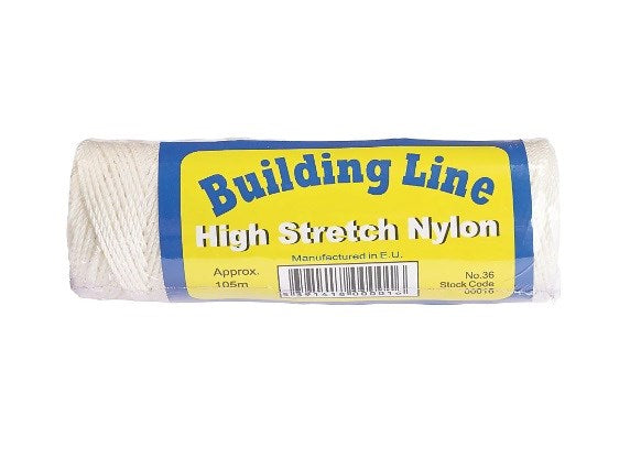 Taylor Tools Nylon Builders Line White 105mtr