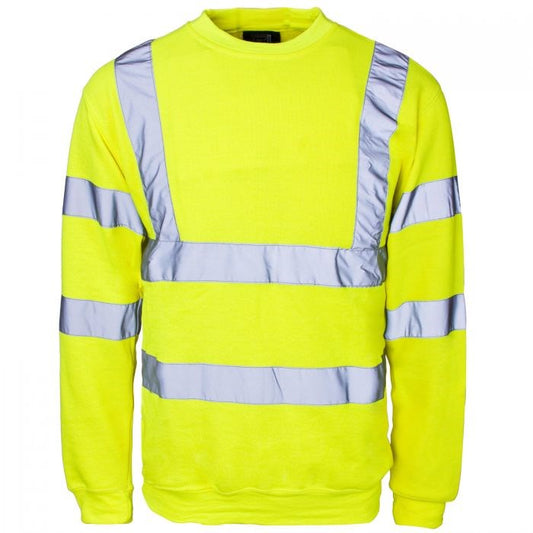 Supertouch Hi-Vis Crew Neck Sweatshirt