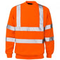 Supertouch Hi-Vis Crew Neck Sweatshirt