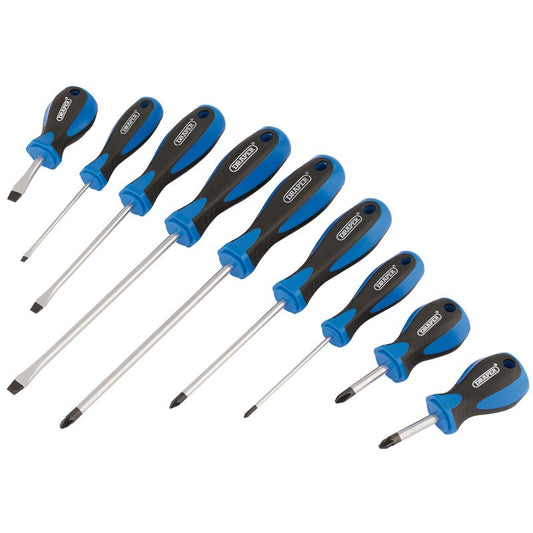 Draper Soft Grip Screwdriver Set (9 Piece)