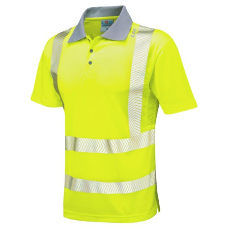 Leo Woolacombe P03 EcoViz Performance+ Polo Shirt - ISO 20471 Class 2