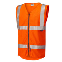 Leo Jacobstowe W25 EcoViz LFS/AS Zip Waistcoat (EN 14116 & EN 11 - ISO 20471 Class 2
