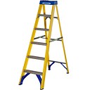 Werner Fibreglass 6 Tread Step Ladders - 1.67M Open Height