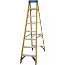 Werner Fibreglass 8 Tread Step Ladders - 2.23M Open Height