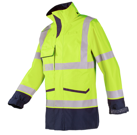 Sioen Falcon Hi-Vis Rain Jacket With Arc Protection