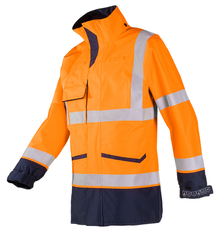 Sioen Falcon Hi-Vis Rain Jacket With Arc Protection