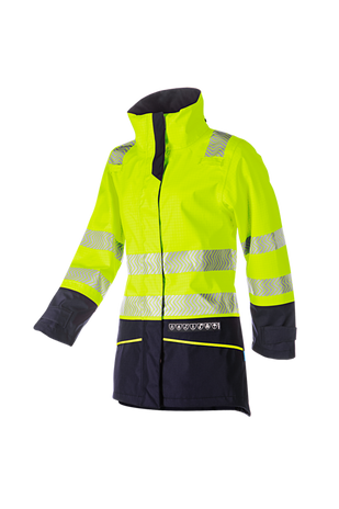 Sioen Vaski Hi-Vis Ladies Arc Protection Rain Jacket