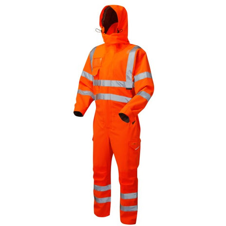 Leo Watertown CV02 EcoViz 15KX Performance+ Breathable Stretch Co Hi-Vis Orange - ISO 20471 Class 3
