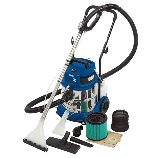 Draper 3-In01 Wet & Dry Shampoo/Vacuum Cleaner 20L