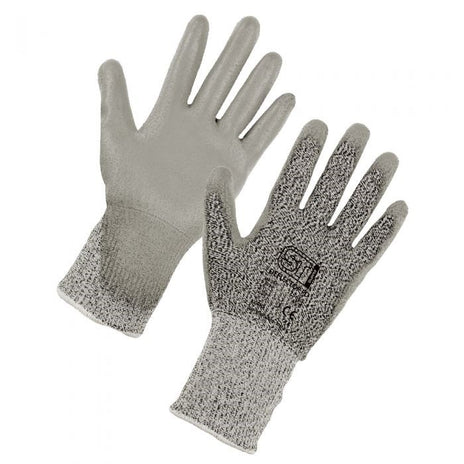 Supertouch Deflector Pu Palm Coated Cut D Glove