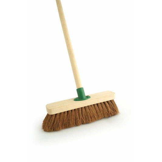 Broom 12" Soft Coco C/W Handle FSC Certified