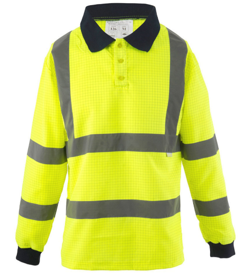 Fr Hi-Vis Polo Shirt Long Sleeve Yellow * Wsl*