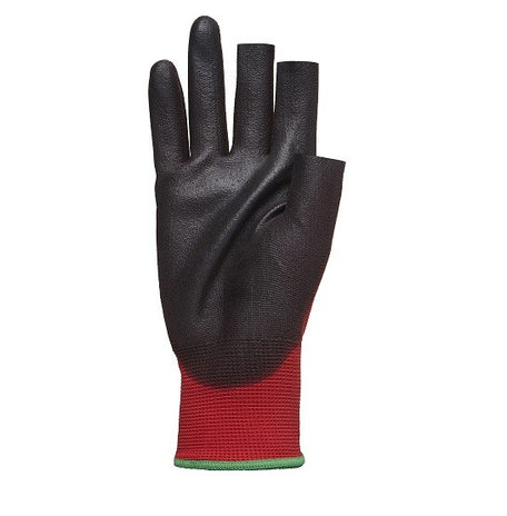 Polyco Matrix Red Pu Fingerless Gloves