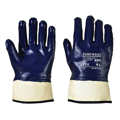 Portwest Fully Dipped Nitrile Safety Cuff Glove