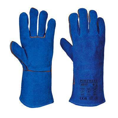 Portwest Welders Gauntlet 14" Blue - XL/10.5