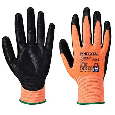 Portwest Amber Cut B Nitrile Foam Coated Glove