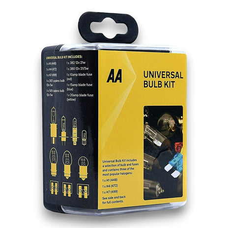AA Car Essentials Compact Universal Bulb Kit